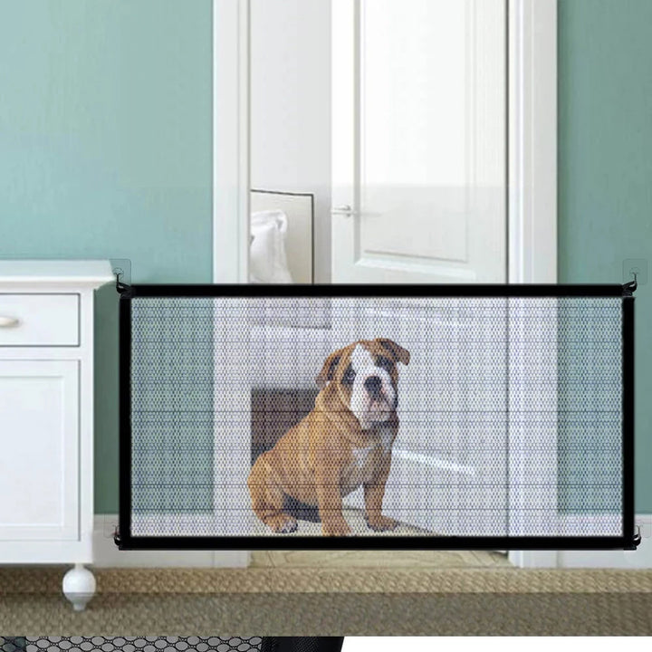Pet Dog Barrier Fences Pet Isolated Network Folding Breathable Mesh Play Dog Safety Fence for Stairs Doorways Indoor and Outdoor
